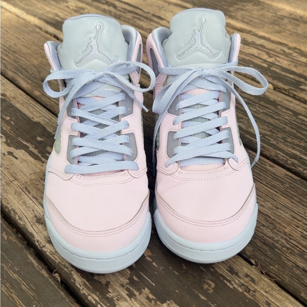 Jordan Kids Light Pink and Gray Sneakers